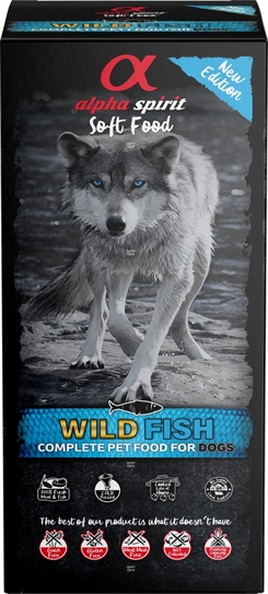 Fisk komplet hundefoder 9kg (45x200g) - Alpha Spirit - Soft